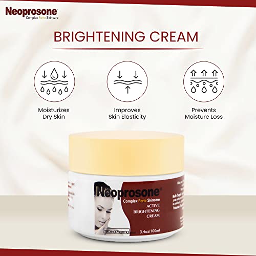 Neoprosone Skin Brightening Cream - 100ml / 4.4 Fl  Oz Mitchell Brands - Mitchell Brands - Skin Lightening, Skin Brightening, Fade Dark Spots, Shea Butter, Hair Growth Products