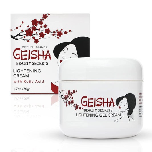 Geisha Active Lightening Cream with Kojic Acid - 50ml / 1.7 fl oz Mitchell Brands - Mitchell Brands - Skin Lightening, Skin Brightening, Fade Dark Spots, Shea Butter, Hair Growth Products