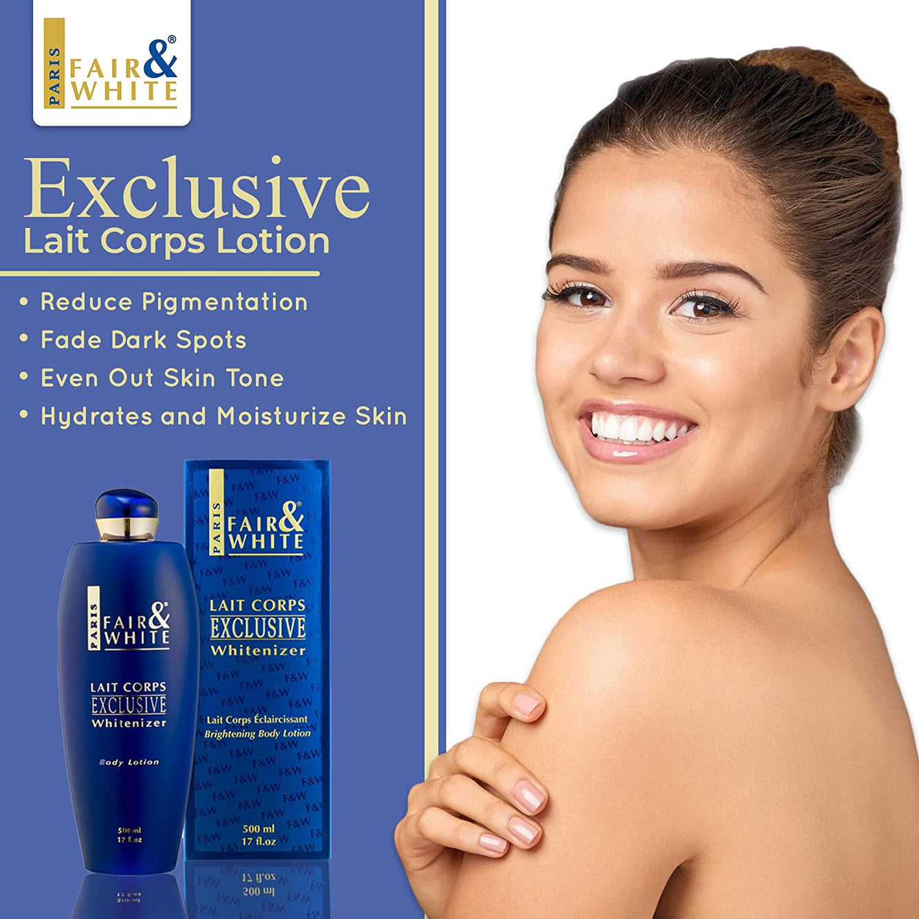 Exclusive Maxi Tone Clarifying  Body Milk  250ml NHQ Mitchell Brands - Mitchell Brands - Skin Lightening, Skin Brightening, Fade Dark Spots, Shea Butter, Hair Growth Products