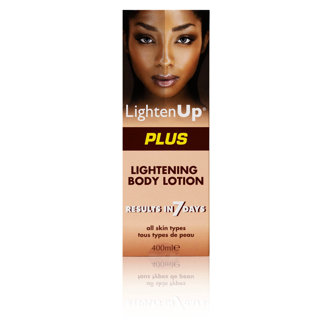 Omic LightenUp PLUS Lightening Body Lotion - 400ml LightenUp - Mitchell Brands - Skin Lightening, Skin Brightening, Fade Dark Spots, Shea Butter, Hair Growth Products