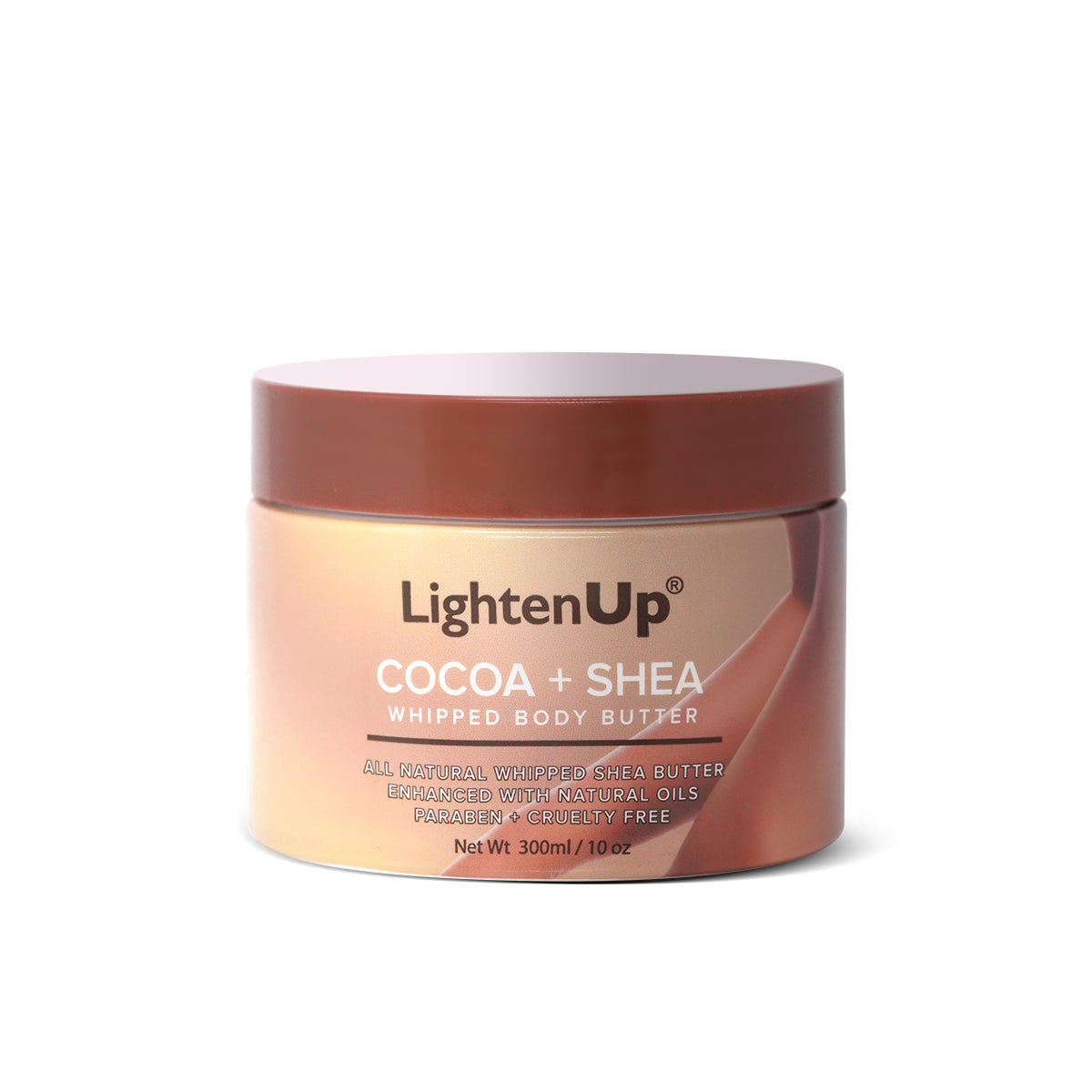 LightenUp Cocoa Shea Butter Jar 300 ml Mitchell Brands - Mitchell Brands - Skin Lightening, Skin Brightening, Fade Dark Spots, Shea Butter, Hair Growth Products