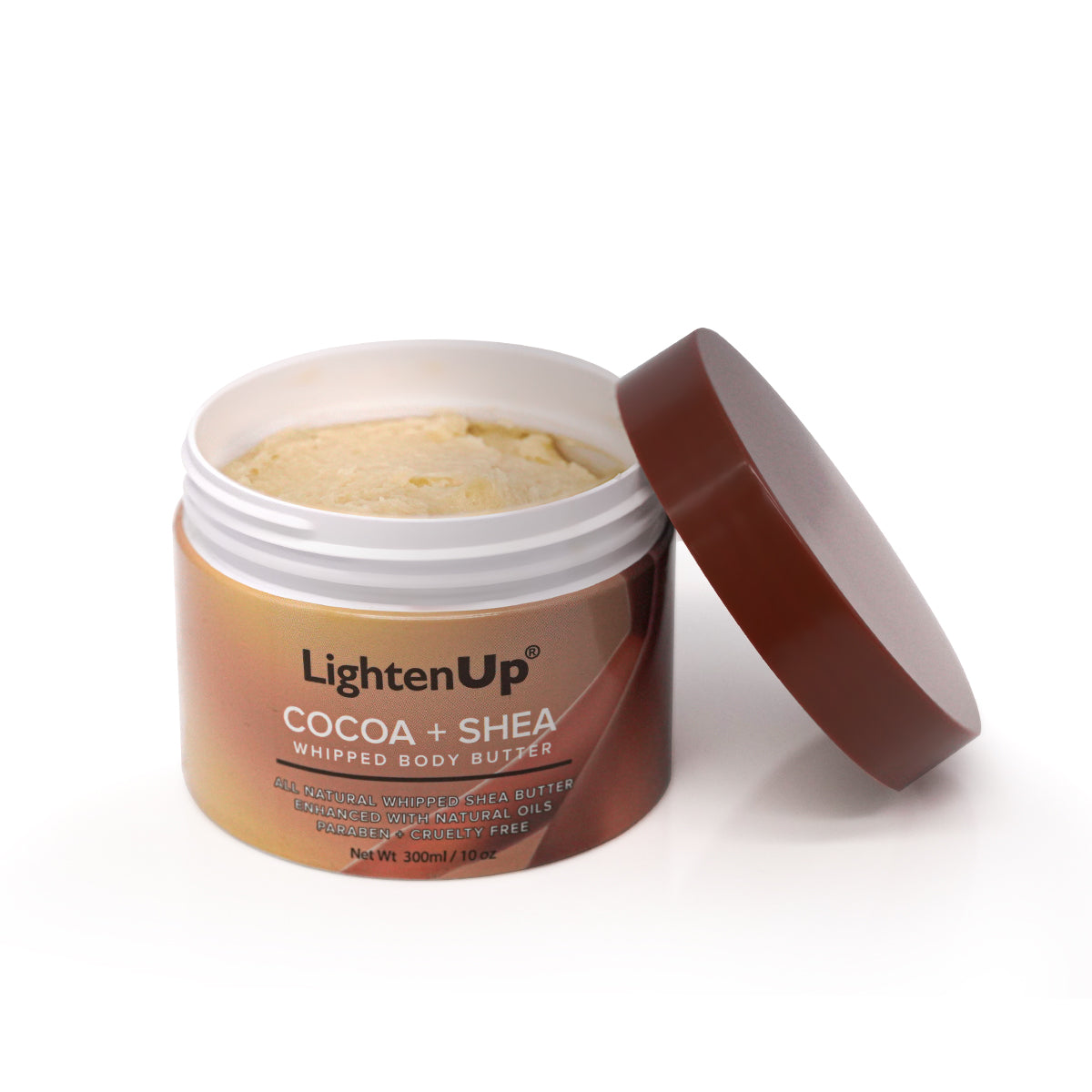 LightenUp Cocoa Shea Butter Jar 300 ml Mitchell Brands - Mitchell Brands - Skin Lightening, Skin Brightening, Fade Dark Spots, Shea Butter, Hair Growth Products