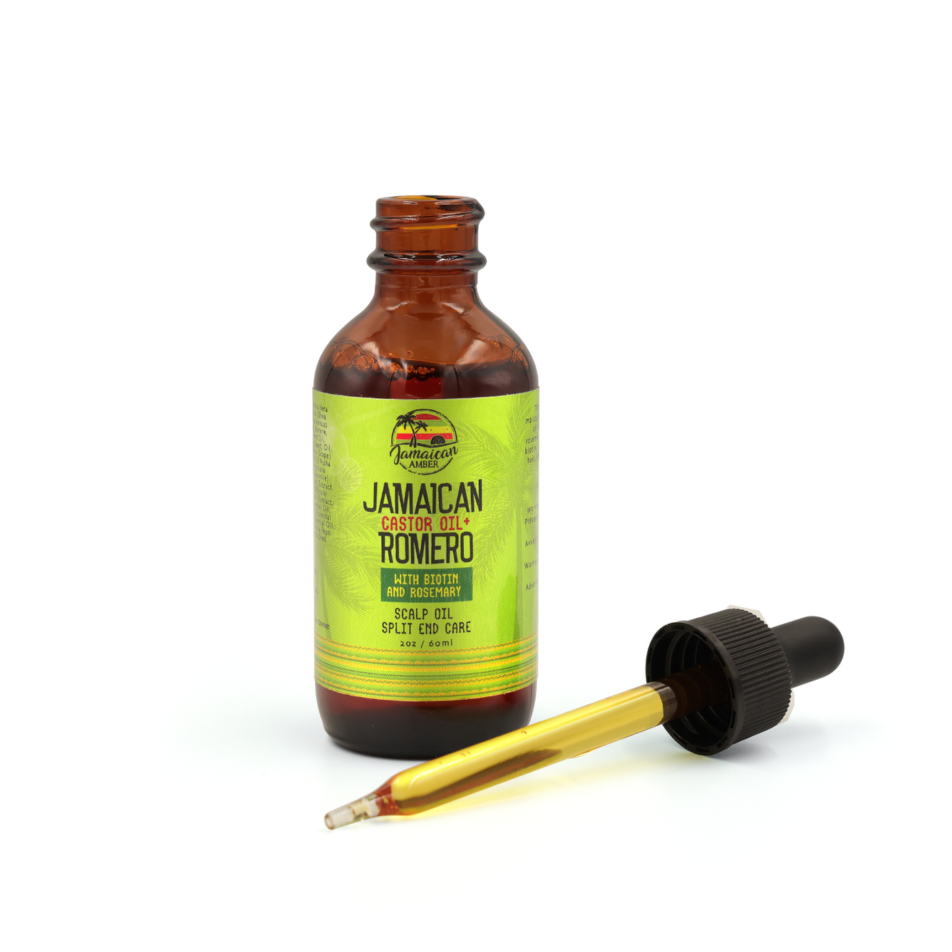 Jamaican Amber Castor Oil Romero 60ml Mitchell Brands - Mitchell Brands - Skin Lightening, Skin Brightening, Fade Dark Spots, Shea Butter, Hair Growth Products