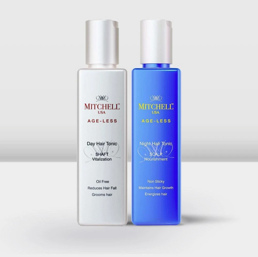 Ageless Day + Night Hair Tonic - SCALP Nourishment + SHAFT Vitalization-(I) Mitchell Group USA, LLC - Mitchell Brands - Skin Lightening, Skin Brightening, Fade Dark Spots, Shea Butter, Hair Growth Products